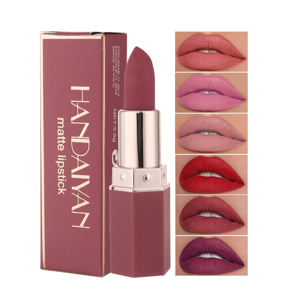 HANDAIYAN Lipstick - Han Daiyan 6 Color Matte Moisturizing Lipstick