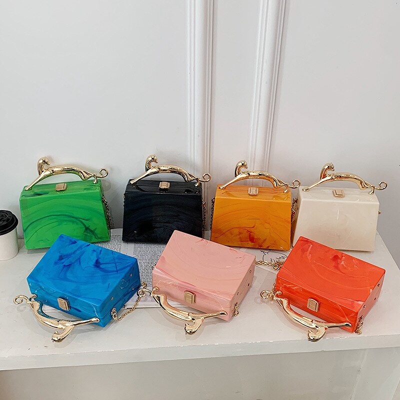 Acrylic Box Handbags - Quality Luxury Shoulder Bag