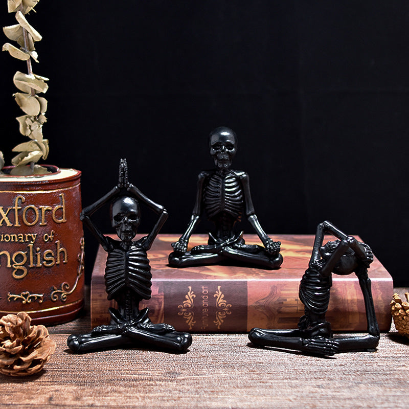 Yoga Skeleton Figurine - Decorative Ornaments