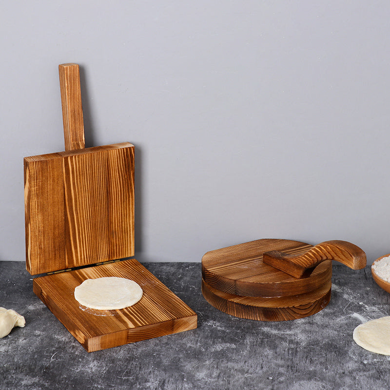 Dumpling Skin Pressing Plate - Wooden Pressing Tool For Cooking