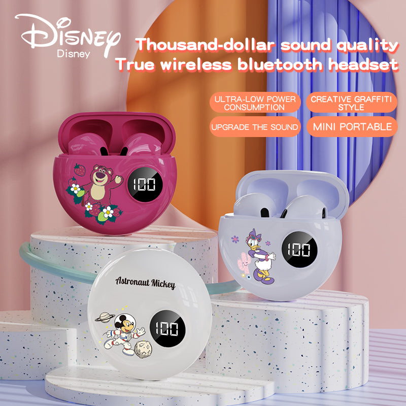 New Minnie & Mickey Digital Display Bluetooth Headphones