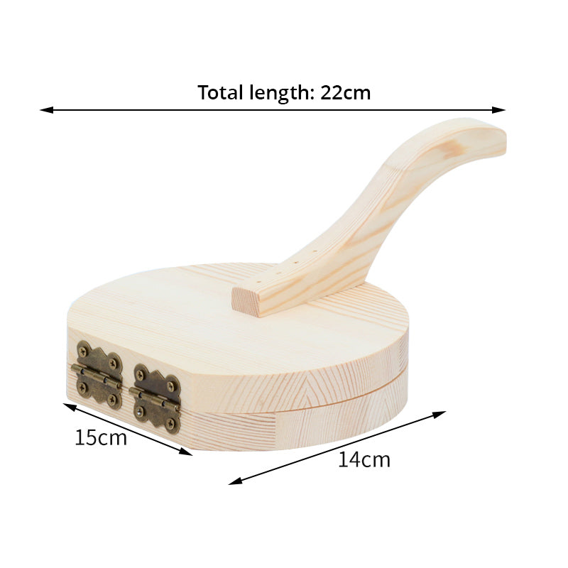 Dumpling Skin Pressing Plate - Wooden Pressing Tool For Cooking