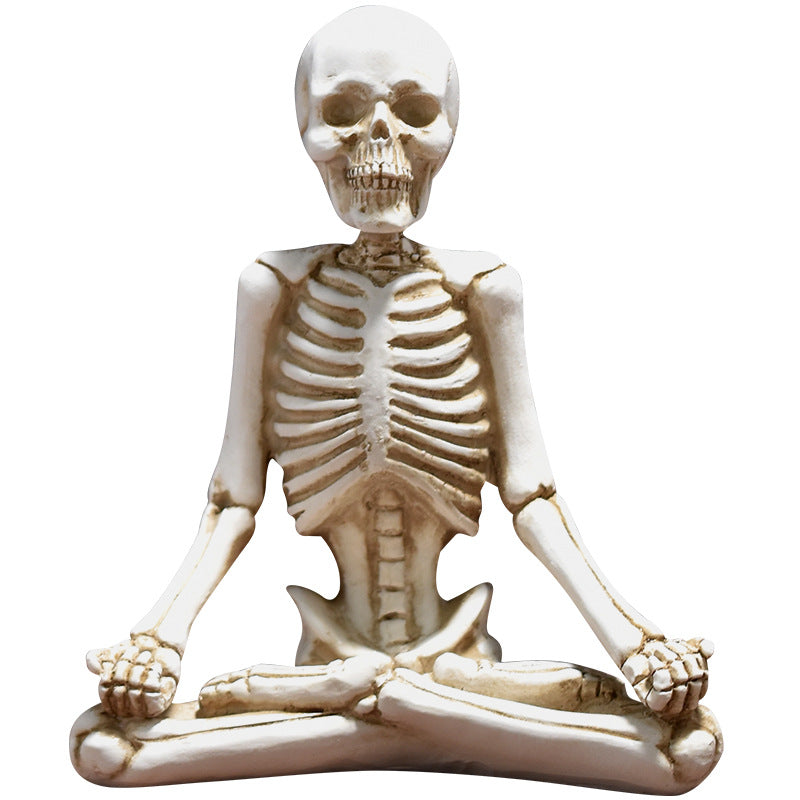 Yoga Skeleton Figurine - Decorative Ornaments