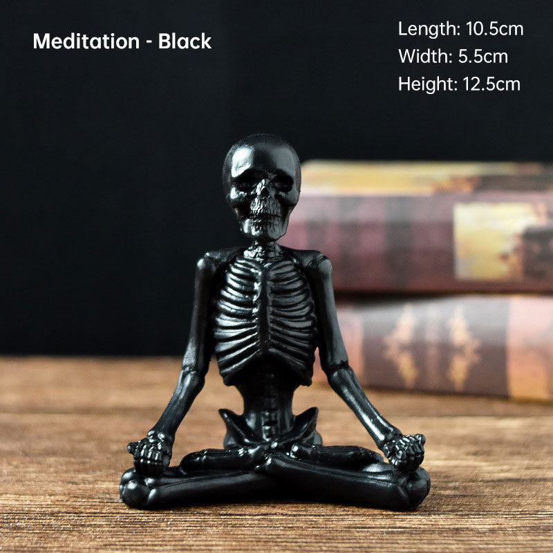 Yoga Skeleton Figurine - Decorative Ornaments