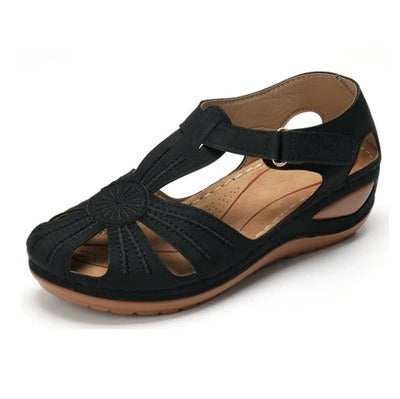 Women's Sandals - Large Round Toe Wedge ComfortableHeel Sandals