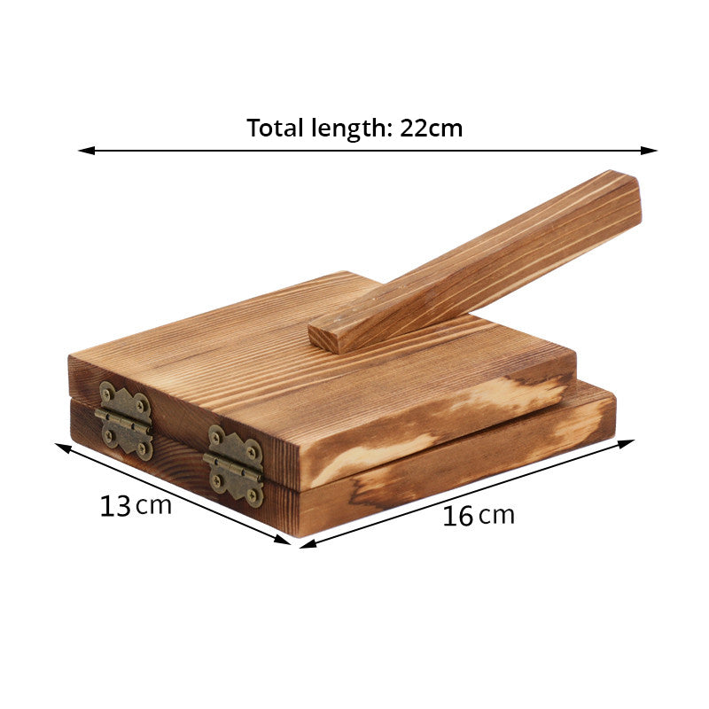 Dumpling Skin Pressing Plate - Wooden Pressing Tool For Cooking