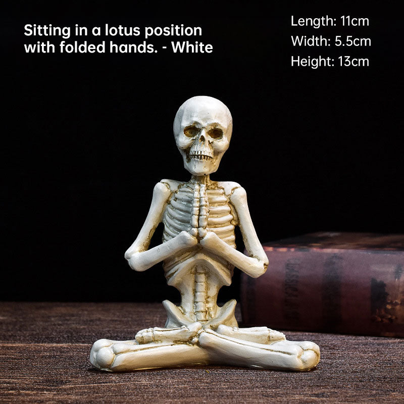 Yoga Skeleton Figurine - Decorative Ornaments