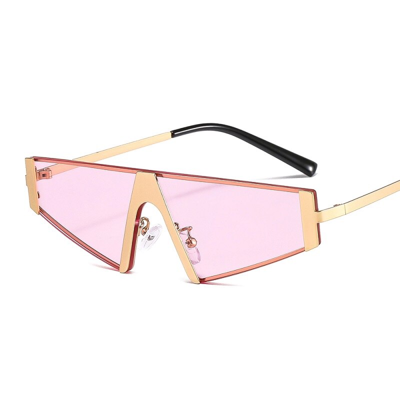 Metal Frame Triangle Sunglasses