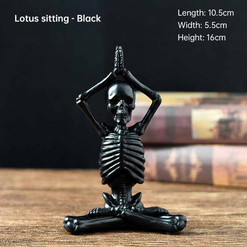 Yoga Skeleton Figurine - Decorative Ornaments