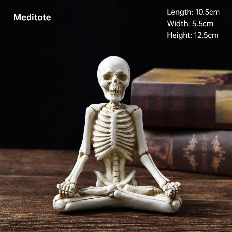 Yoga Skeleton Figurine - Decorative Ornaments