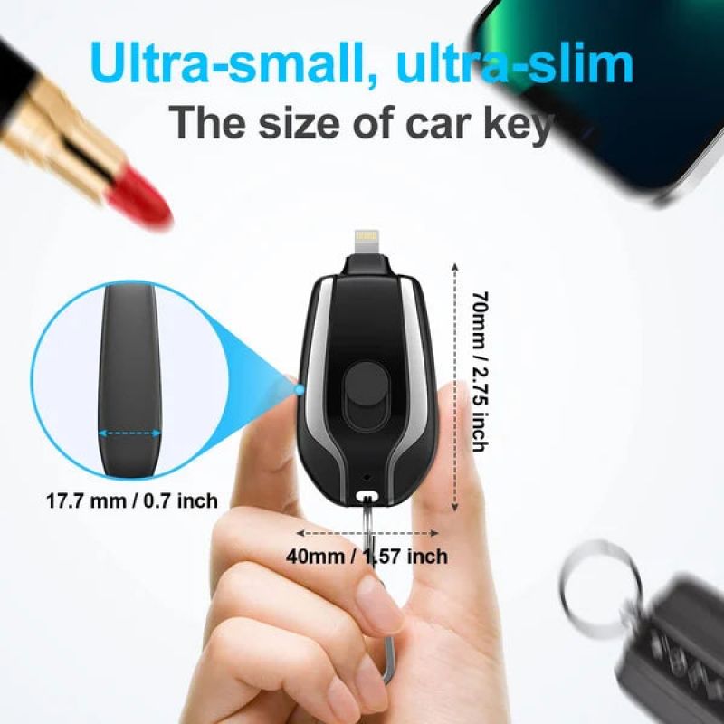 Emergency Mini Charging Belt Key Chain