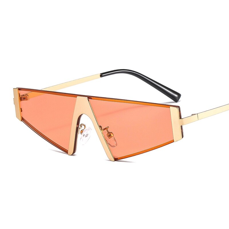 Metal Frame Triangle Sunglasses