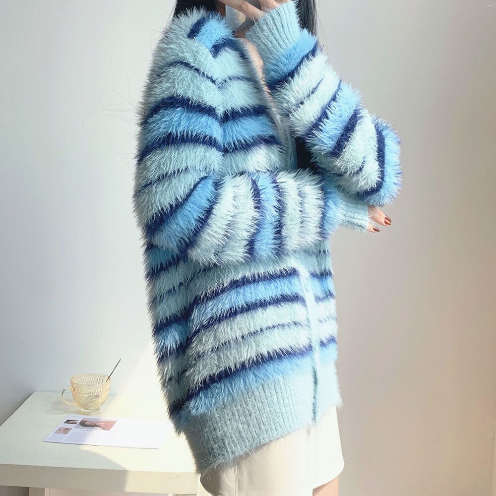 Mohair Cardigan Sweater - Multiple Colors