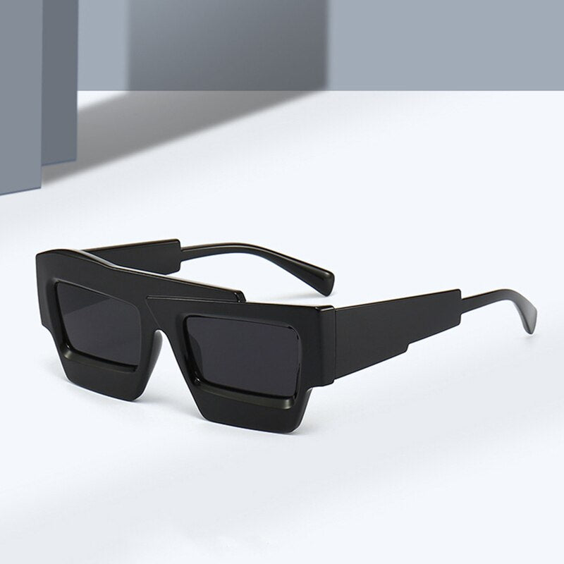 Irregular Square Sunglasses - Double Color Shades