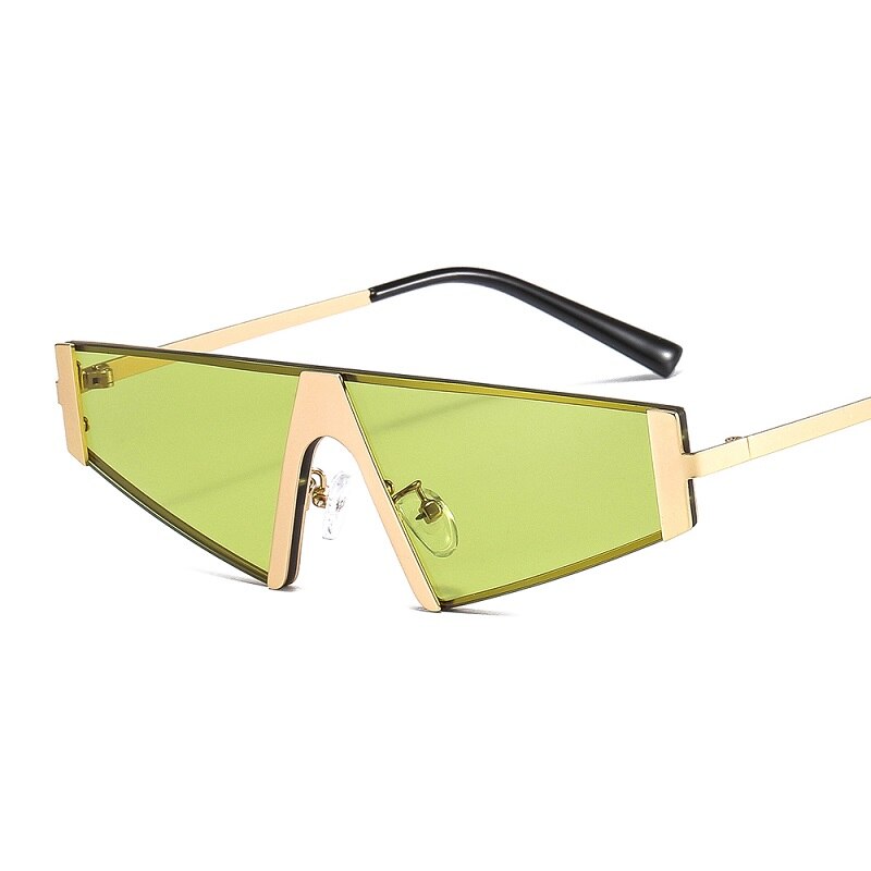 Metal Frame Triangle Sunglasses