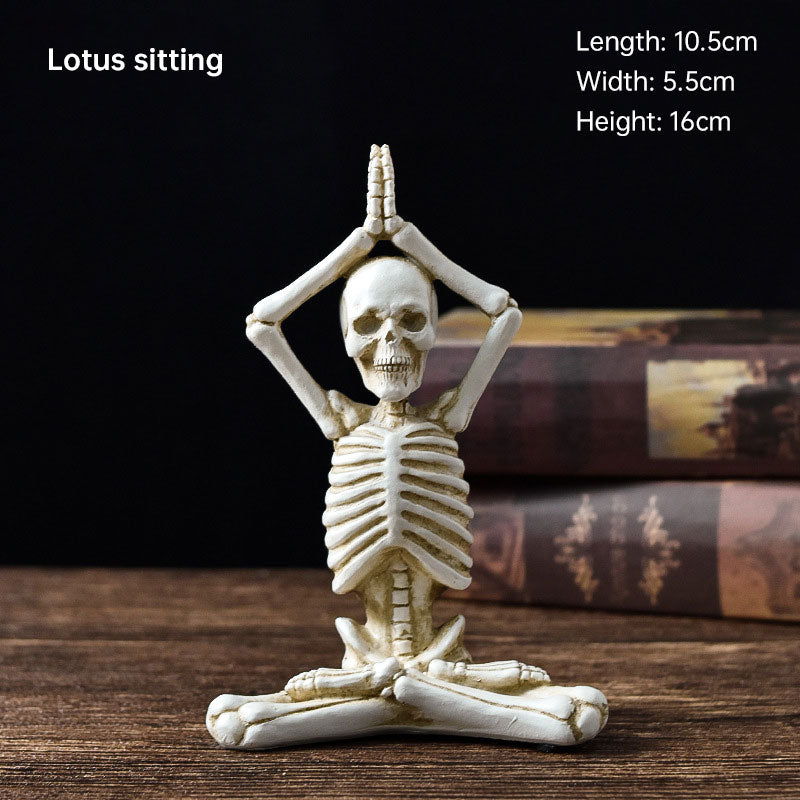 Yoga Skeleton Figurine - Decorative Ornaments