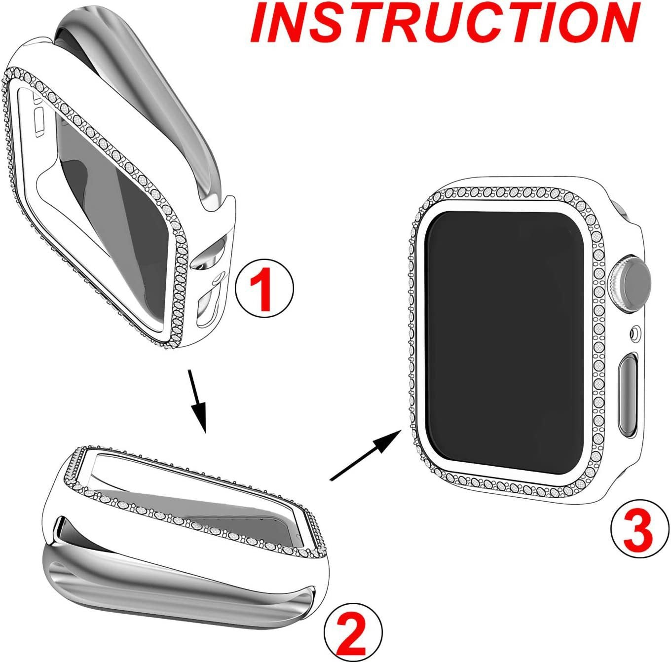 Diamond Case For Apple Watch Series 8