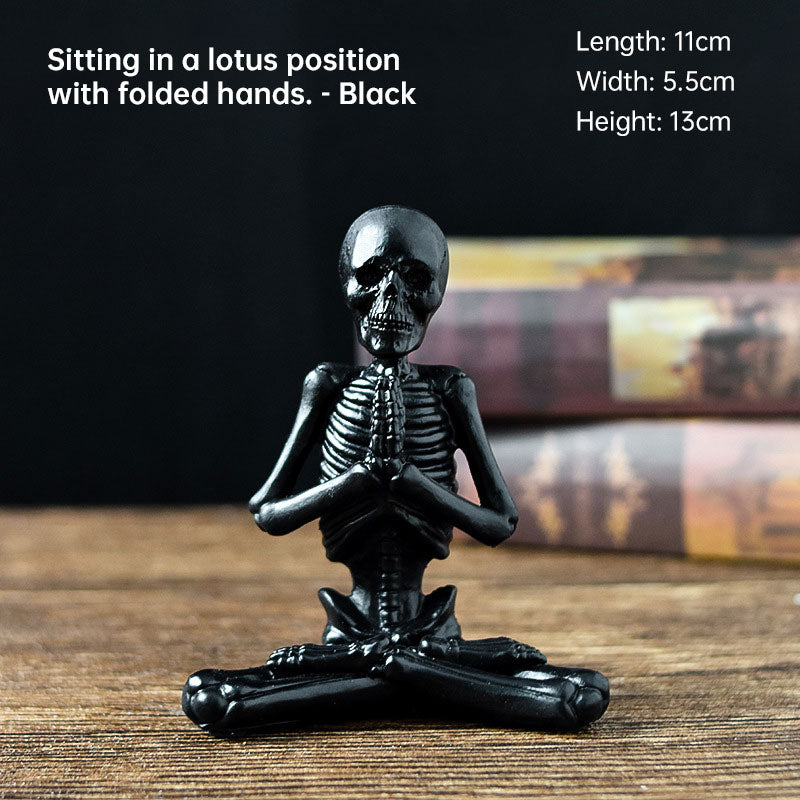 Yoga Skeleton Figurine - Decorative Ornaments