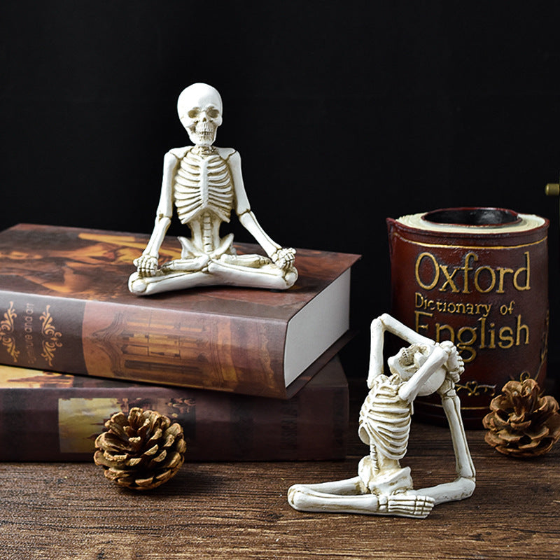 Yoga Skeleton Figurine - Decorative Ornaments