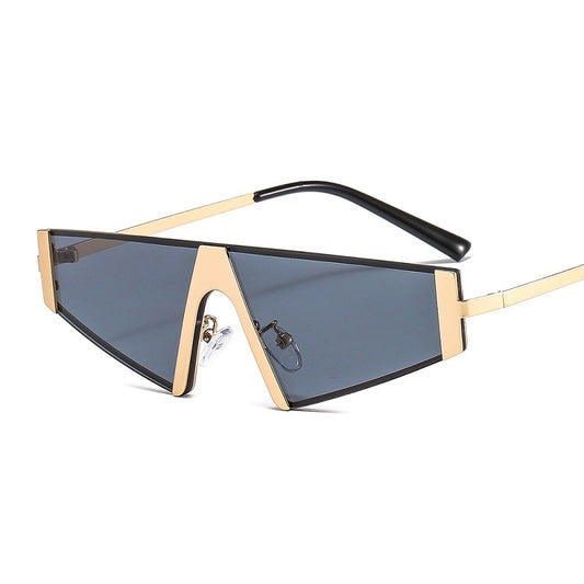 Metal Frame Triangle Sunglasses