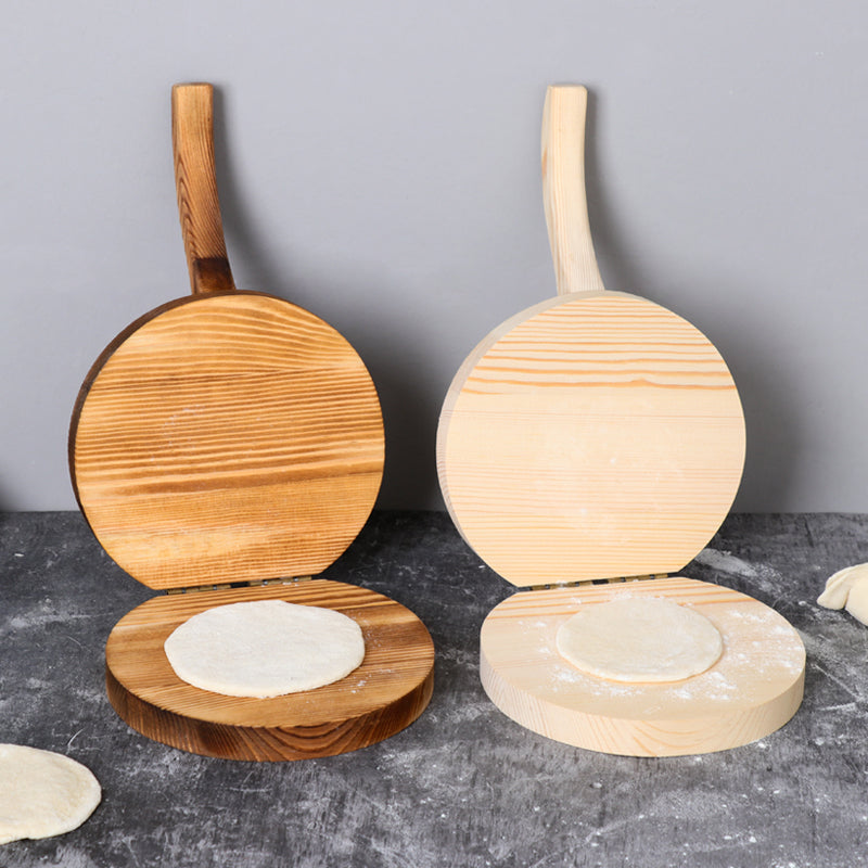 Dumpling Skin Pressing Plate - Wooden Pressing Tool For Cooking