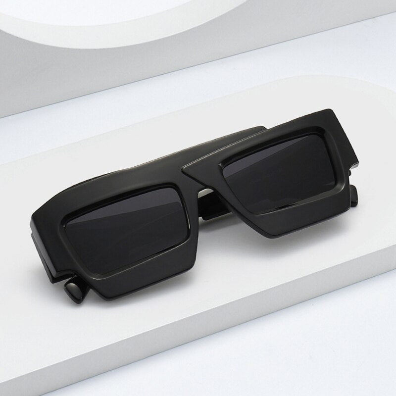 Irregular Square Sunglasses - Double Color Shades