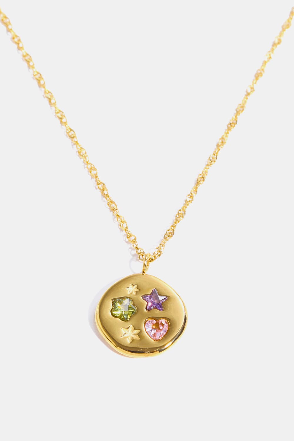 Gold & Platinum Pendant Necklace