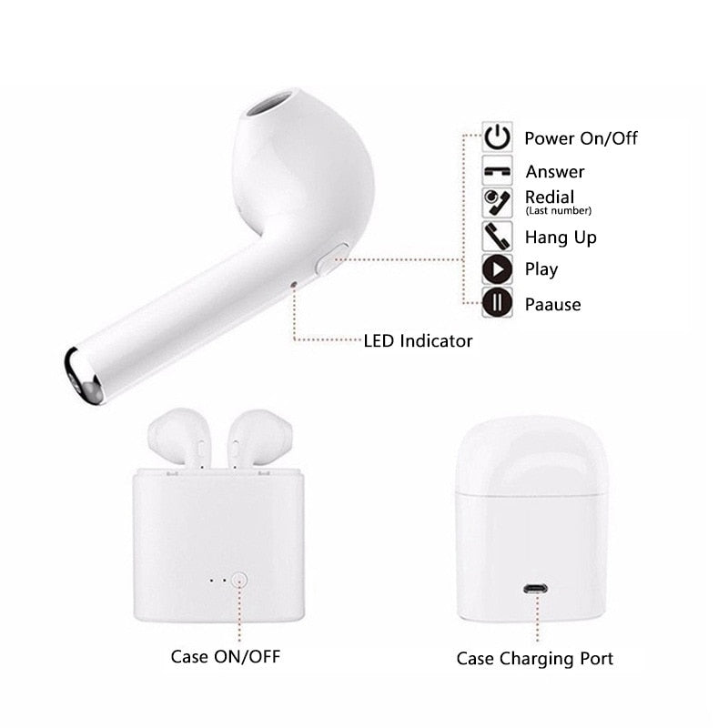 Bluetooth Earphone - In Ear Headphones For All Devices