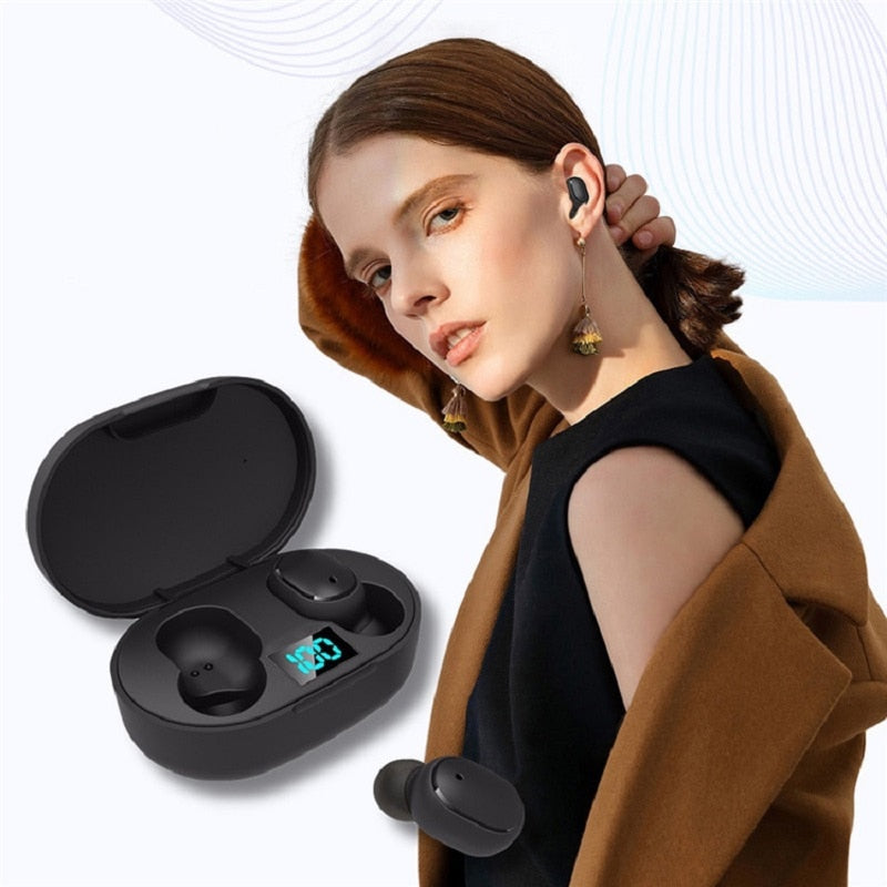 E6s Headset - Smart Digital Display Bluetooth Headset