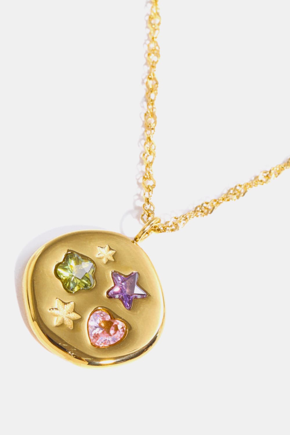 Gold & Platinum Pendant Necklace