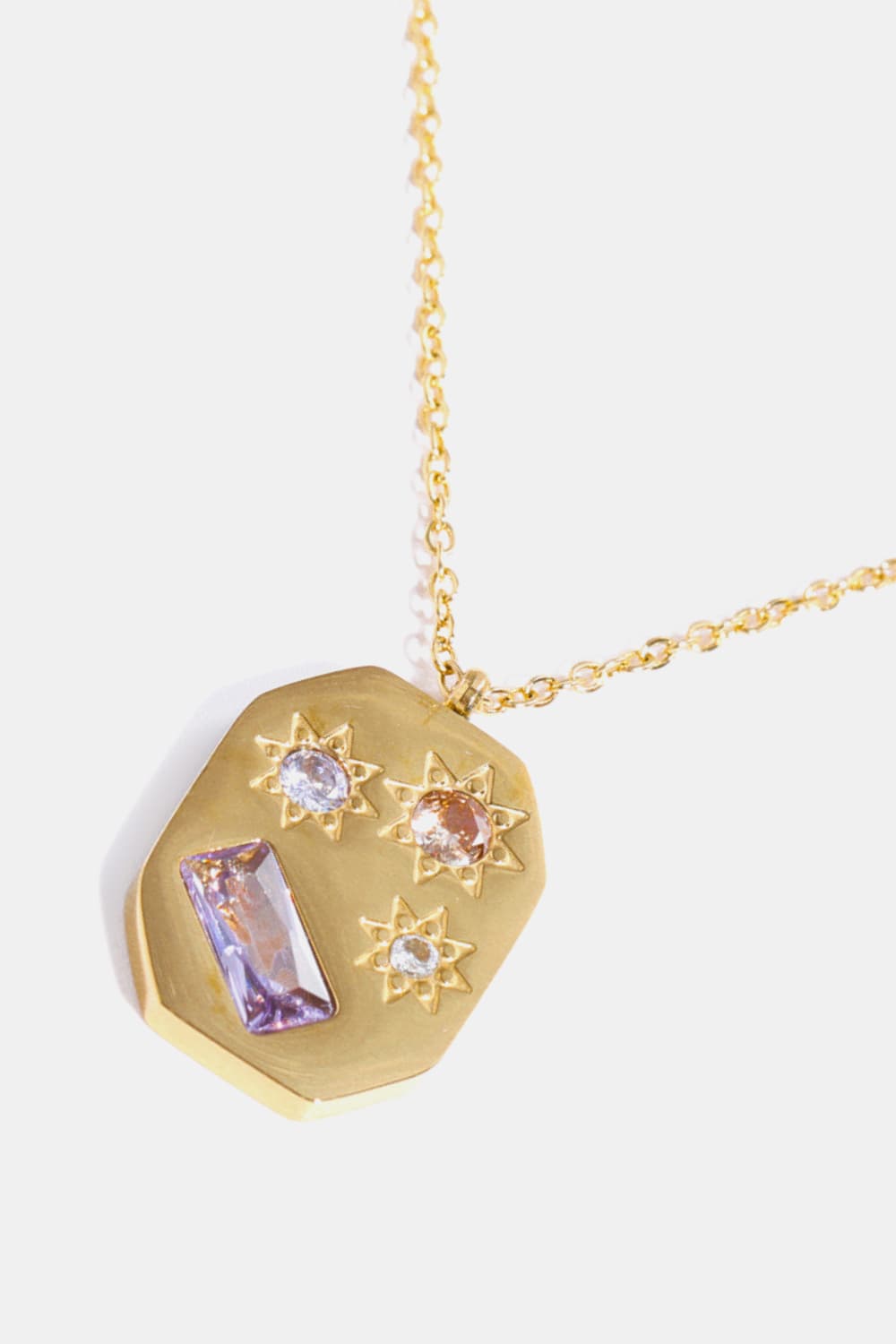 Gold & Platinum Pendant Necklace