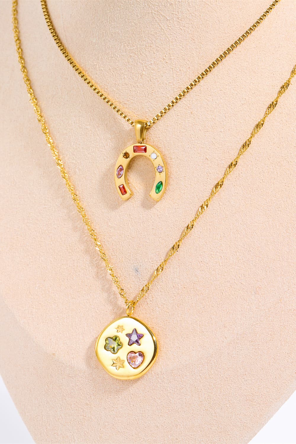 Gold & Platinum Pendant Necklace